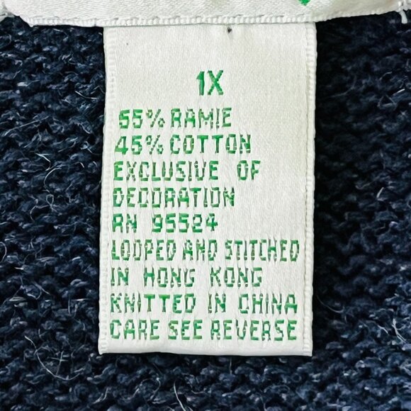 Quacker Factory Women's Sweater Size 1X Americana Pullover USA Flag 4th Of July - Picture 8 of 9